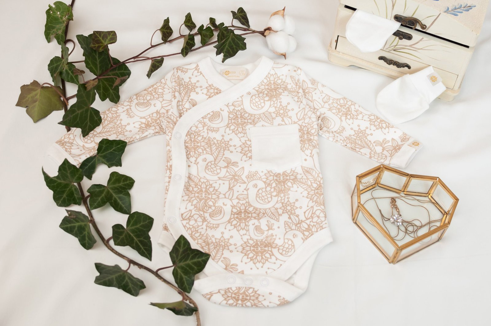 Buy Baby Kimono Bodysuit Made of 100% Organic Cotton
