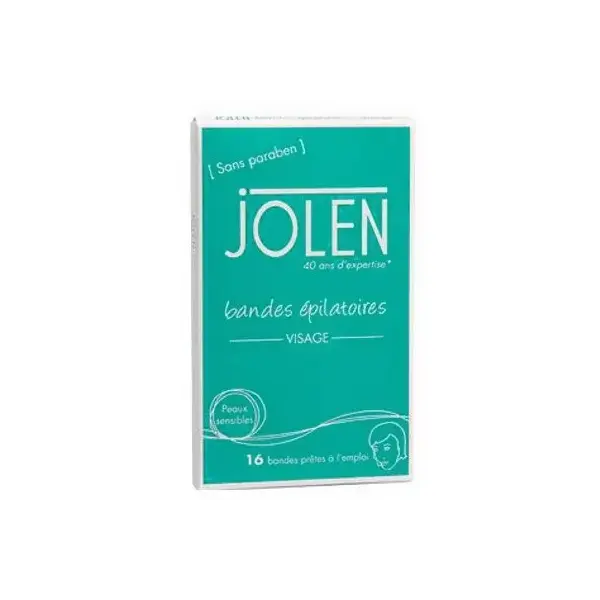 Tiras removedoras de pelos faciais Jolen 16