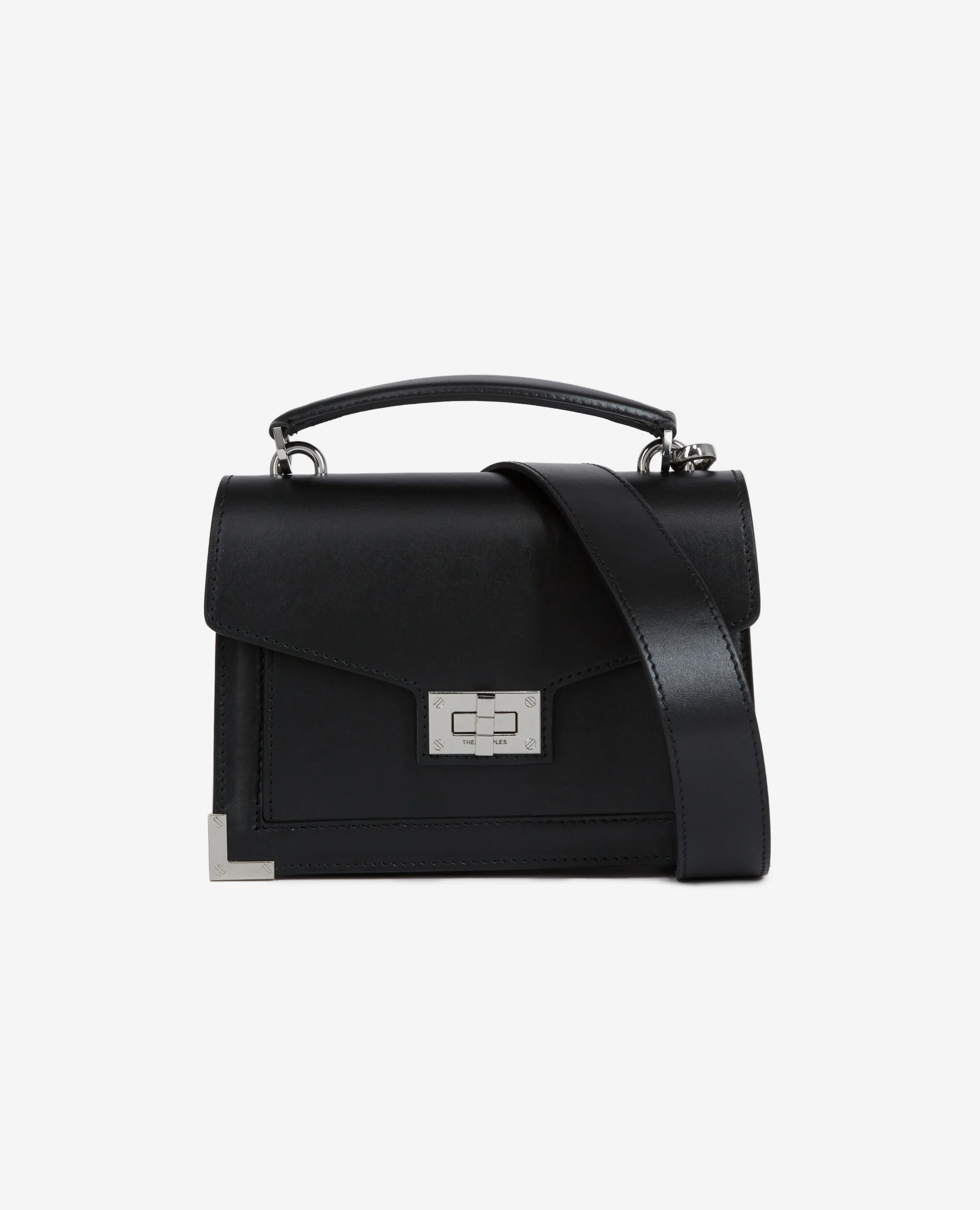 Sac Emily small en cuir noir