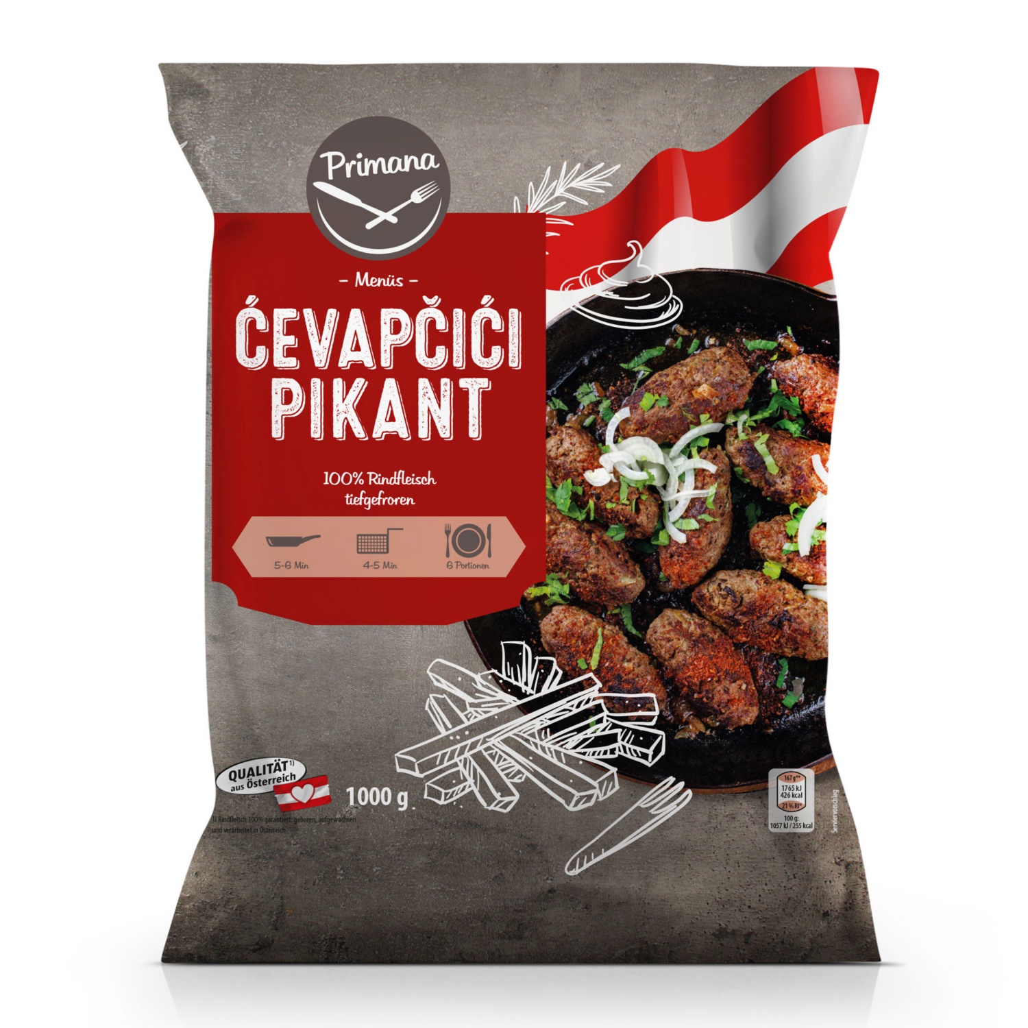 PRIMANA Cevapcici, Pikant 1 kg