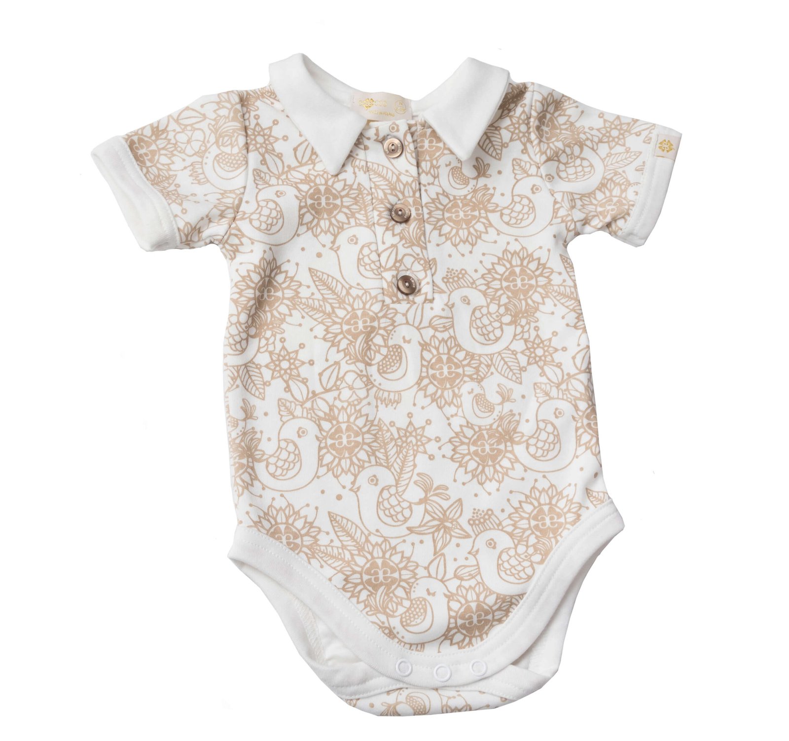 Short Sleeve Polo Bodysuit | Premium Baby Outfit